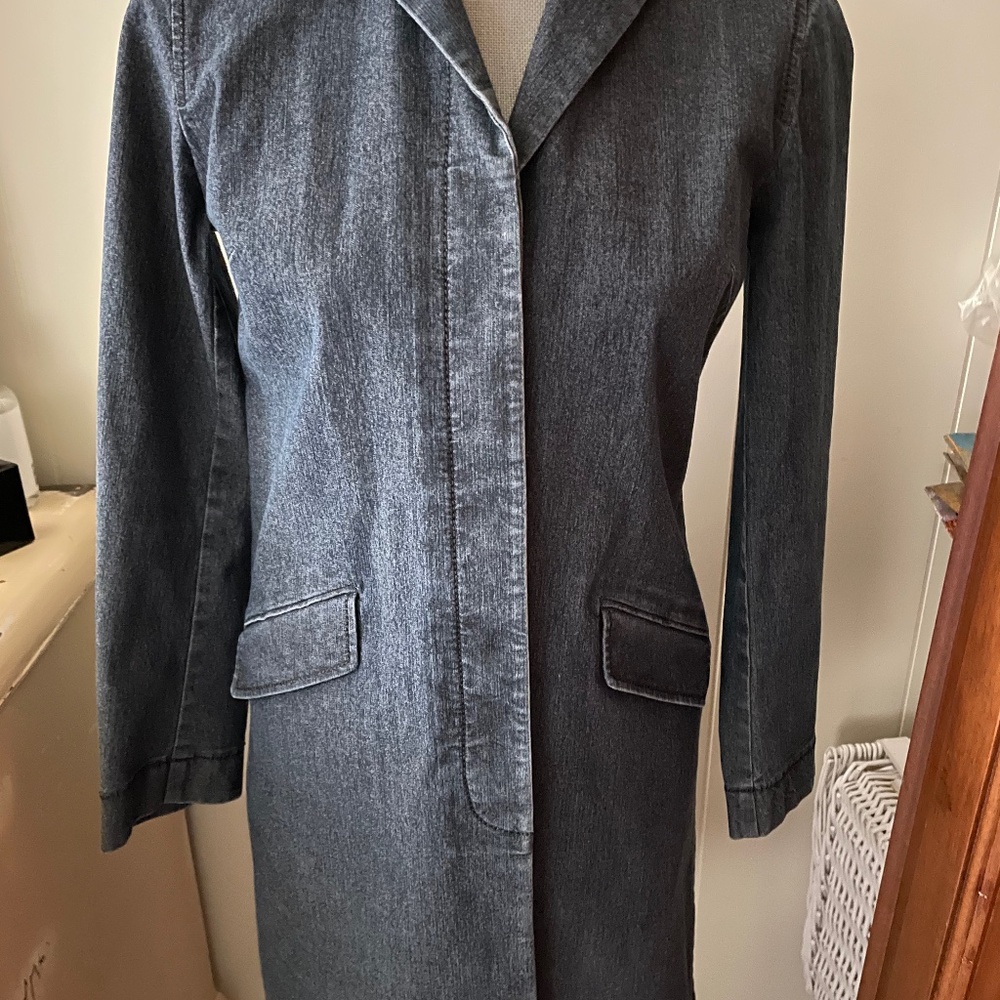 DKNY City Denim Midi Jacket